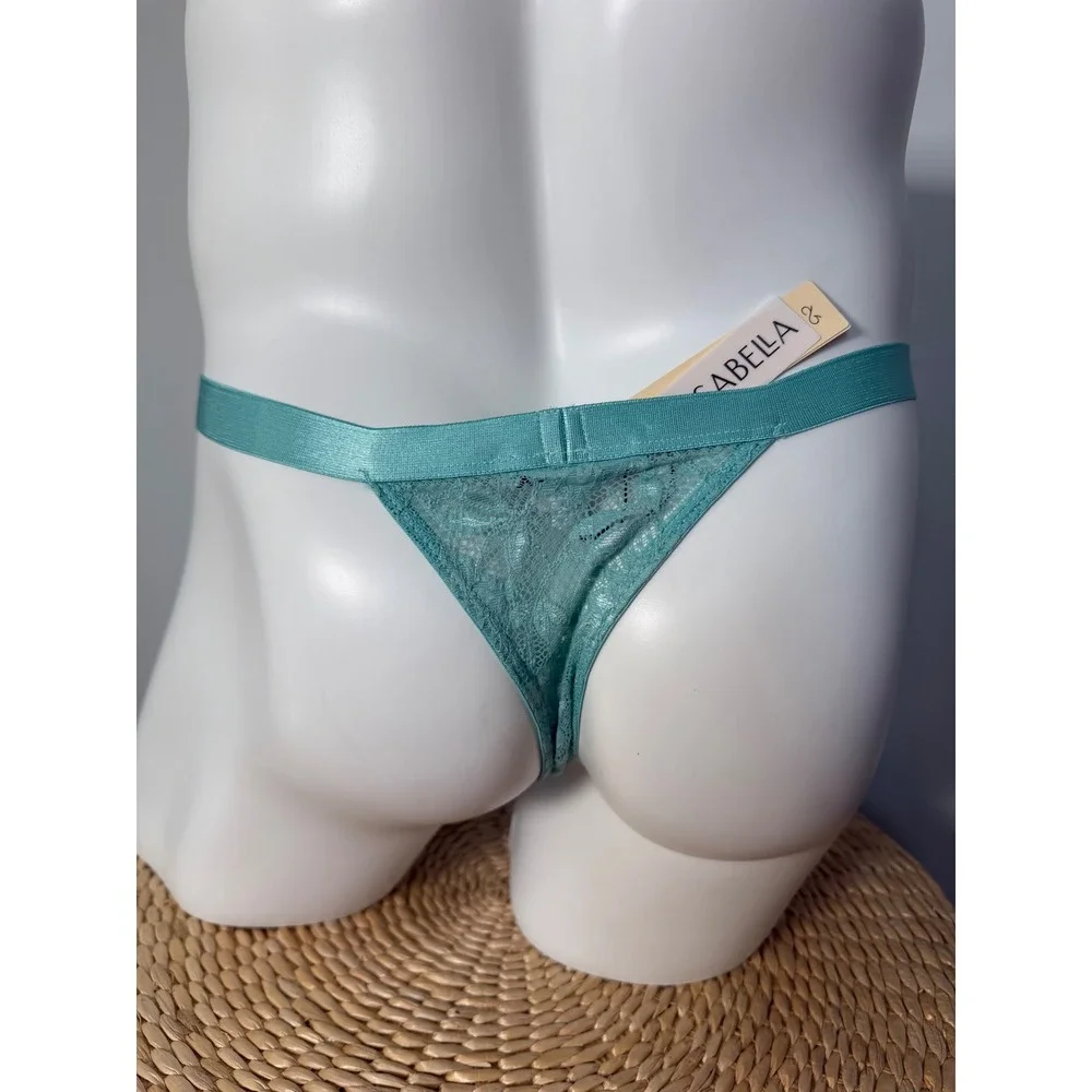 Cosabella Never Say Never Capri Blue Italian‎ Lace Thong Men's Underwear L